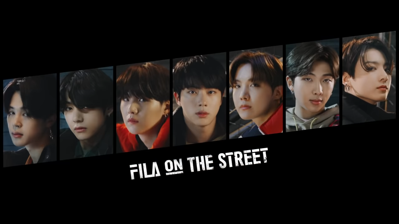 BTS X FILA ON THE STREET